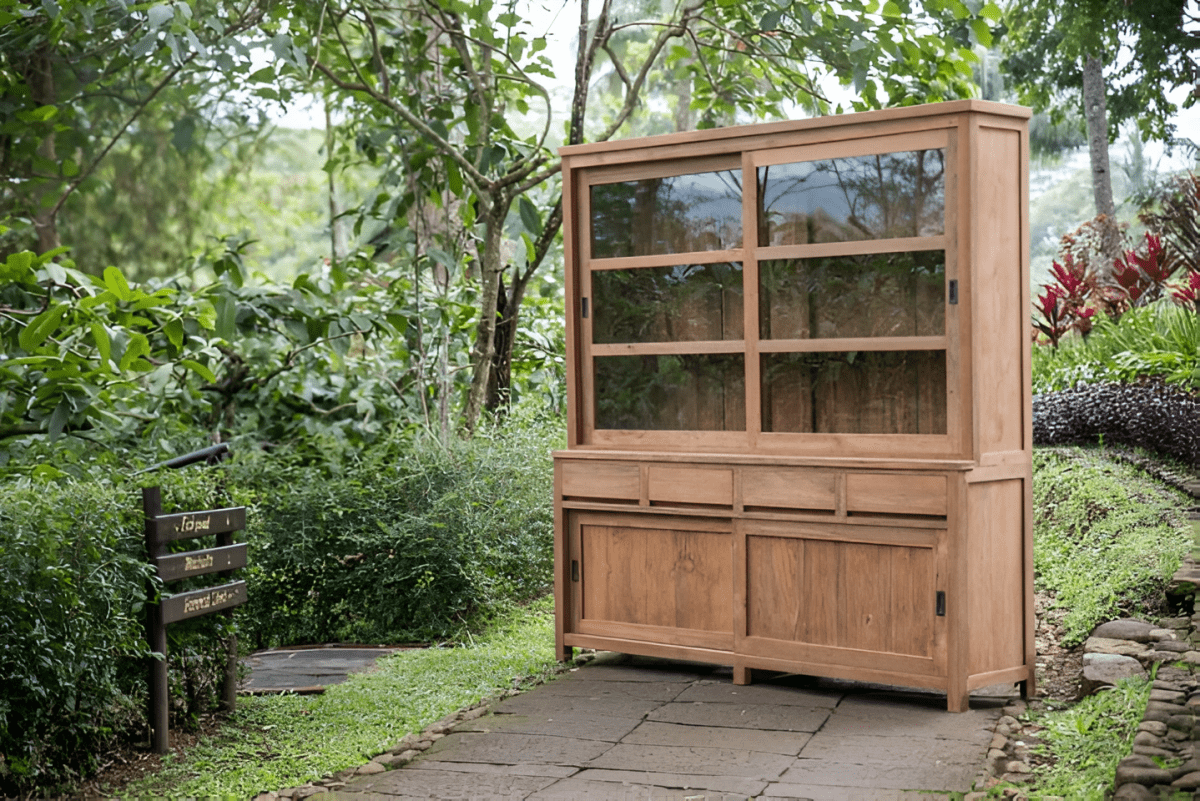 Reclaimed teakhouten kasten - Souren Meubels