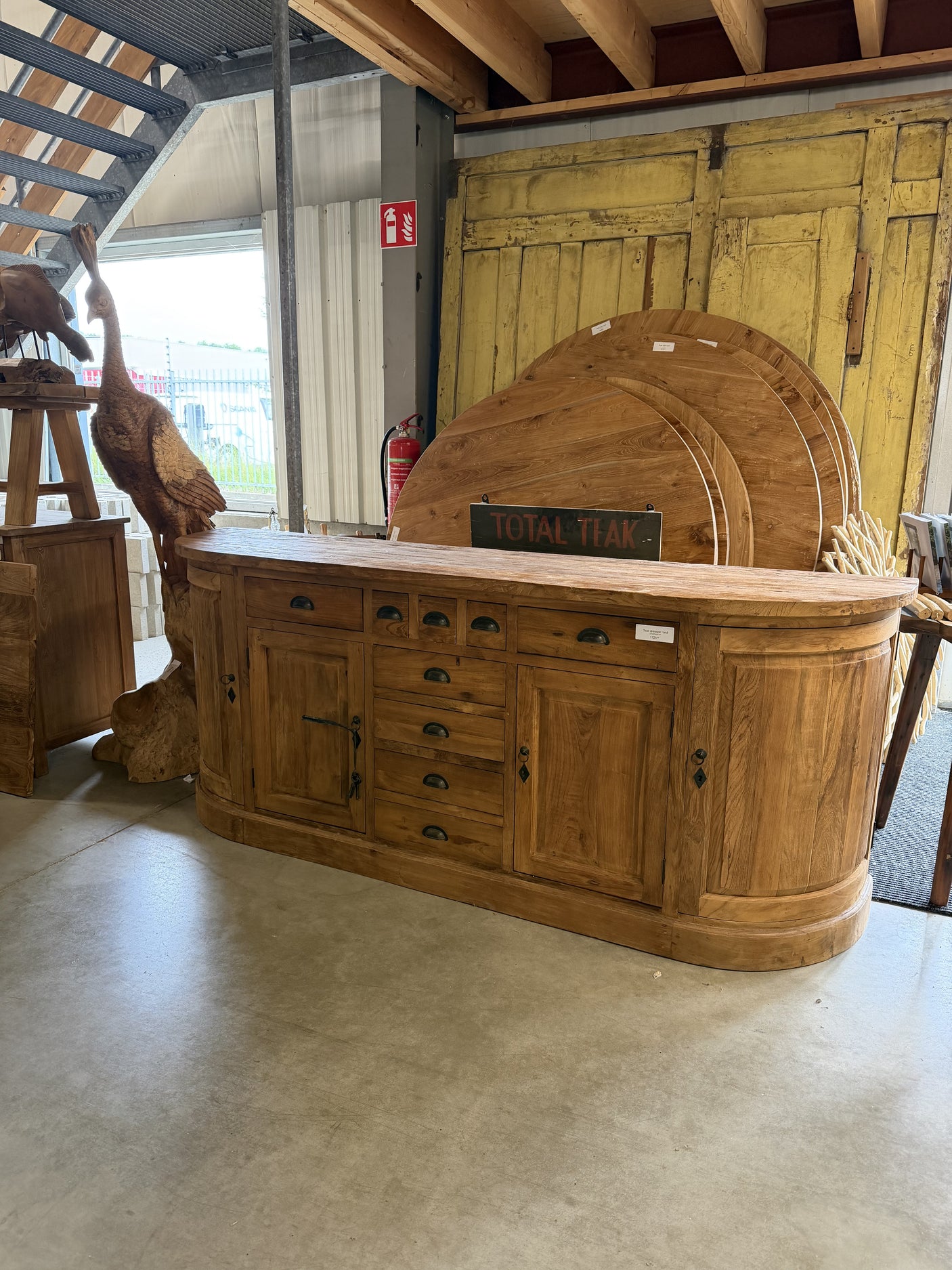 Teak dresser - 220x90x50cm