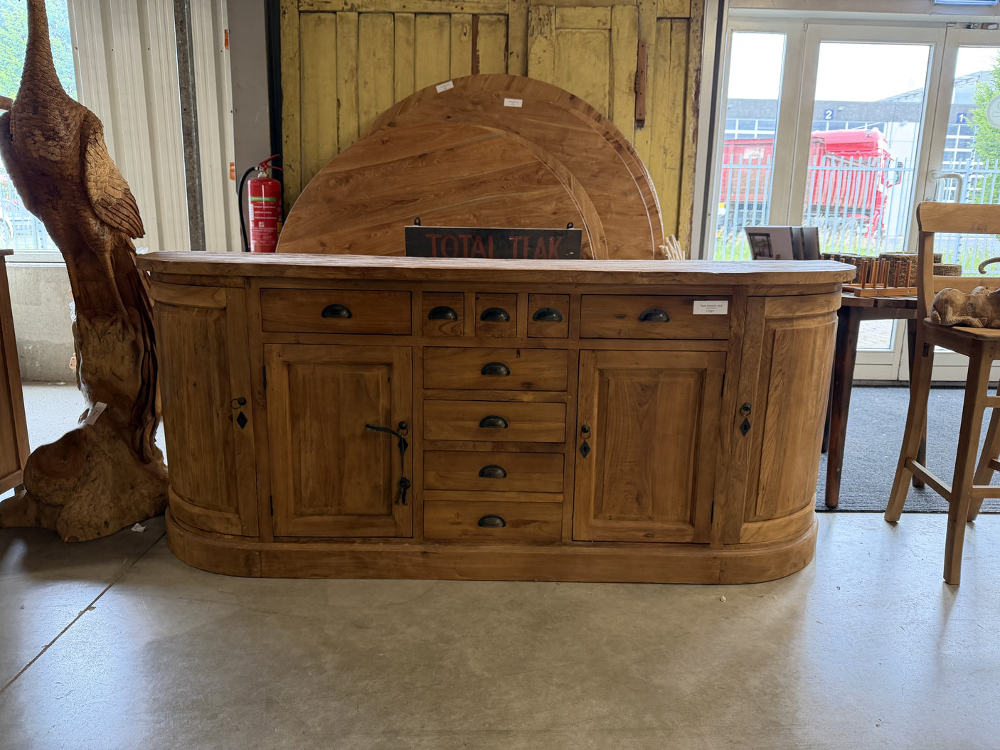 Teak dresser - 220x90x50cm