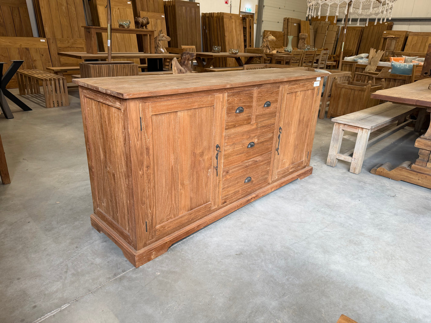 Teak dressoir - 180x90x50cm