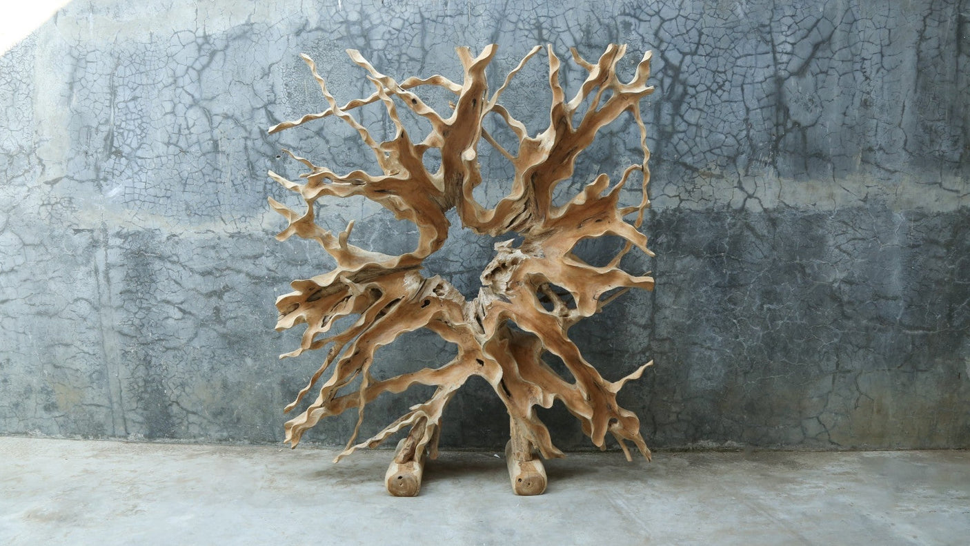 Teak Root Room Divider 180×200 cm – One-of-a-kind Natural Design