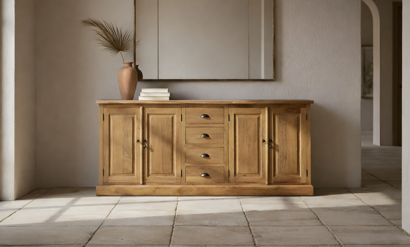 Teak sideboard Hamburg 200 cm