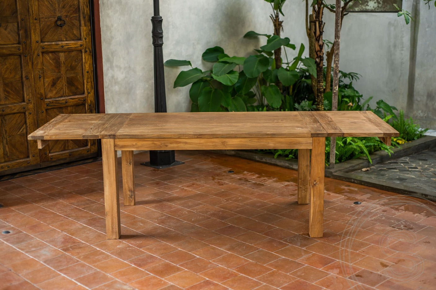 Uitschuifbare teak tafel 160 - 210 - 260x90 - Souren Meubels