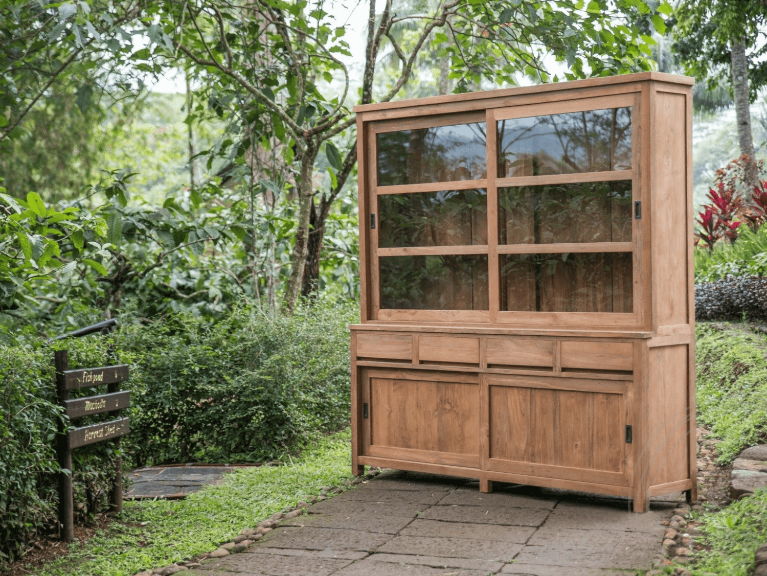 Teak buffetkast 220cm - Souren Meubels