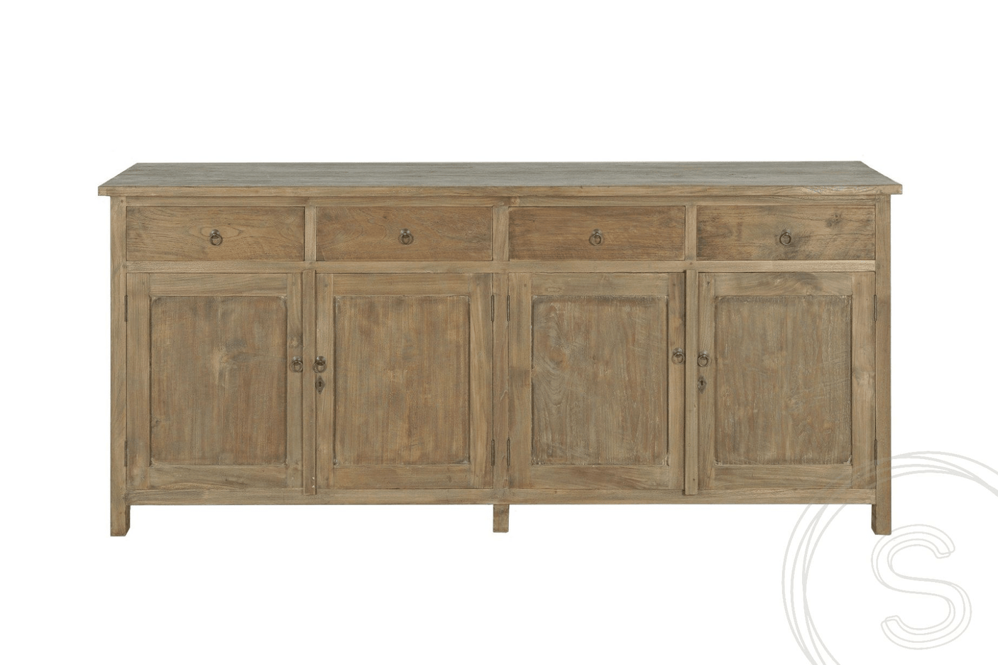 Teak sideboard 200cm rustic