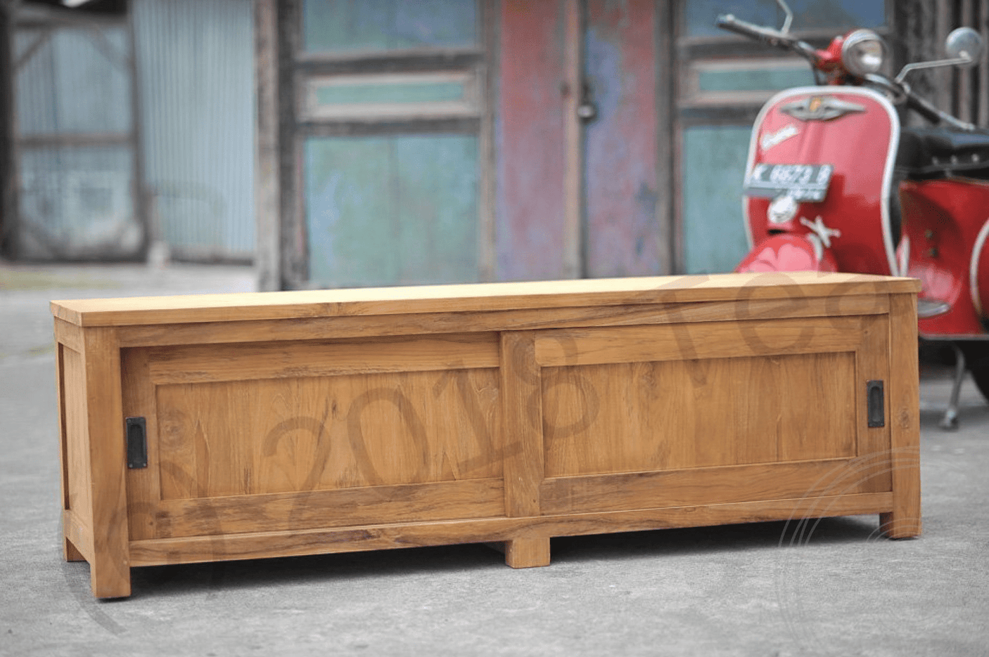 Teak tv-unit 160 x 50 x 50