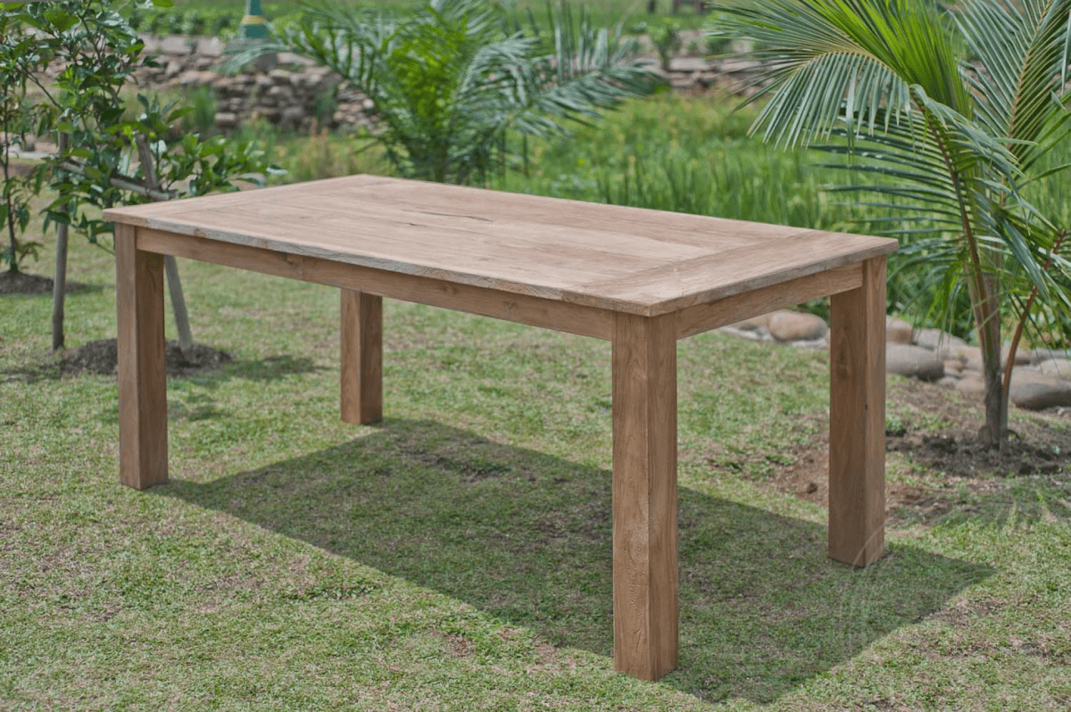 Teak garden table 200x100cm + 4 chairs beaufort + bench