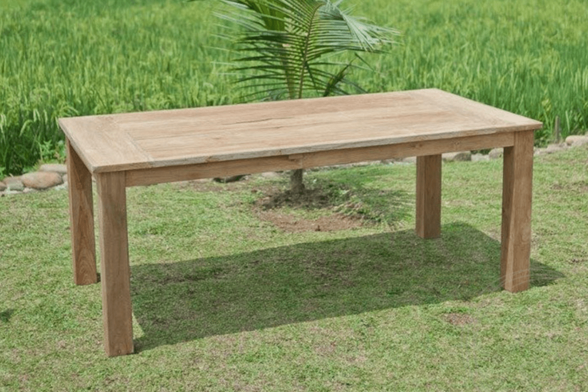 Teak garden table 200x100cm + 4 chairs beaufort + bench