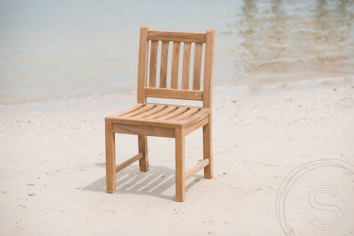 Teak garden table mammoth 250 + 8 beaufort chairs without armrest