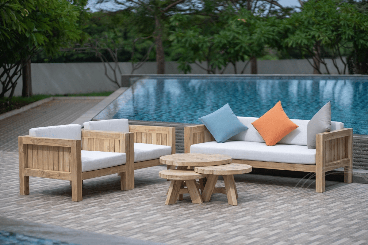 Teak Loungeset Algarve