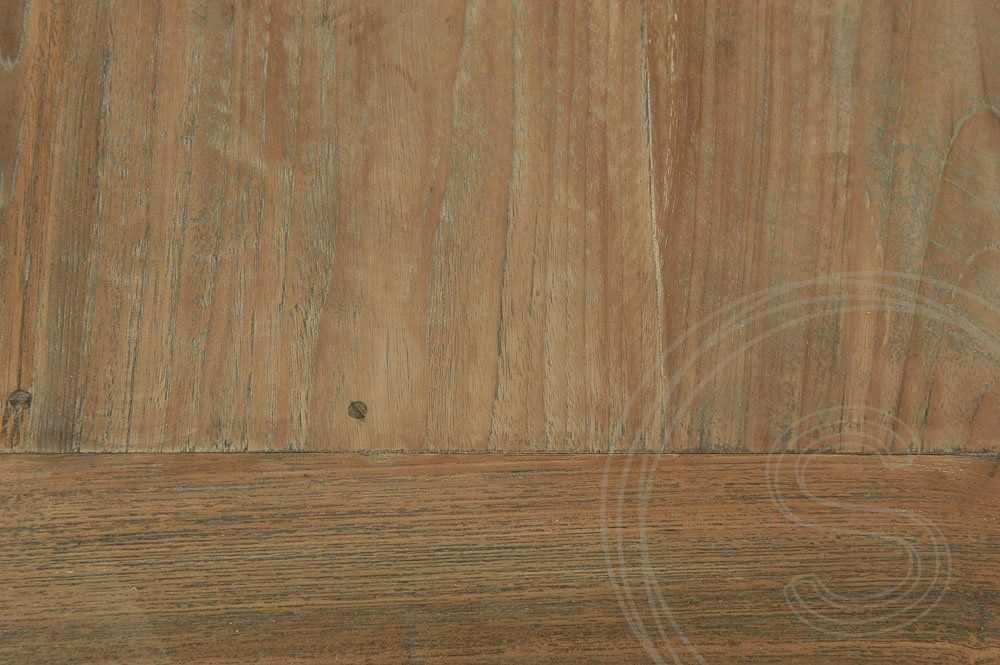 Teak table 300x100cm rustic + 10 chairs