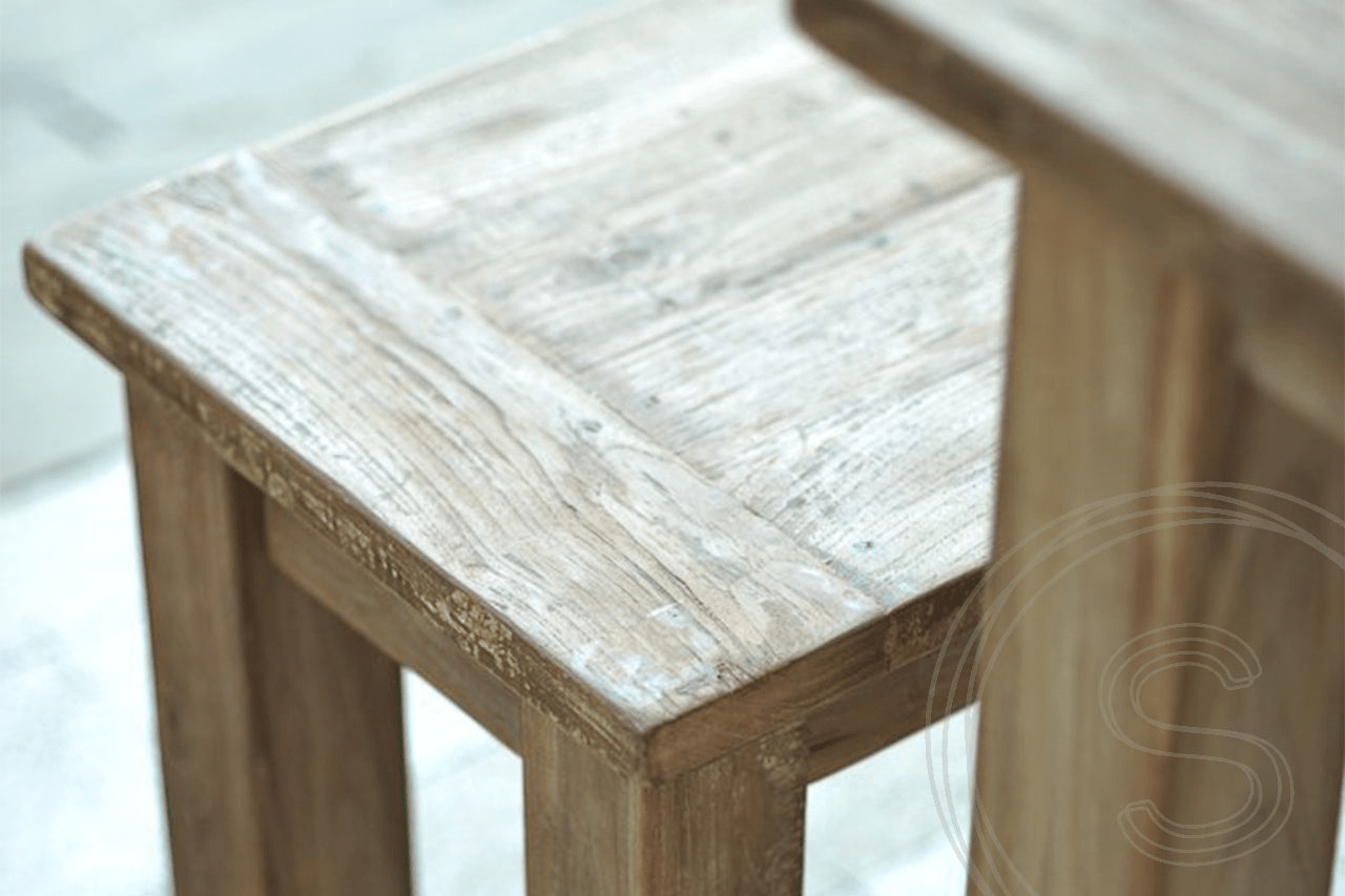 Teak bank 240cm oud hout - Souren Meubels