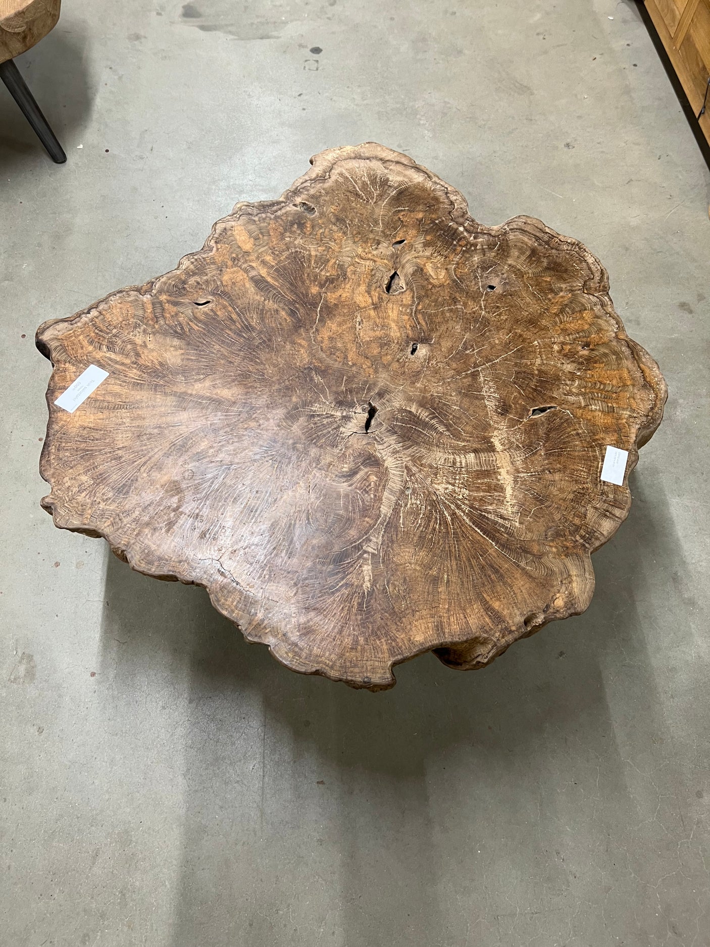Teak root coffee table 100cm diameter - 100x100x40cm