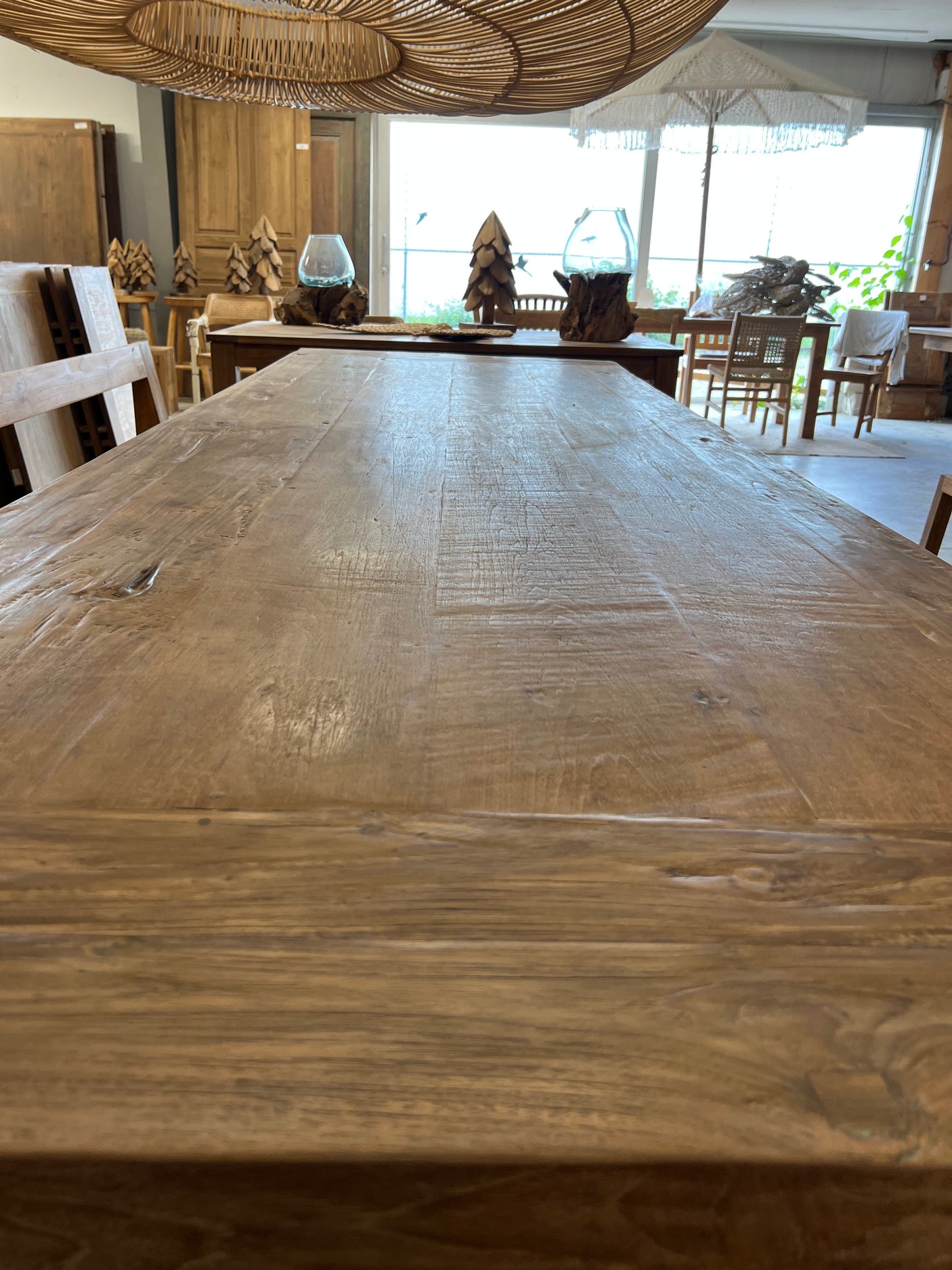 Teak monastery table - 300x100x79cm