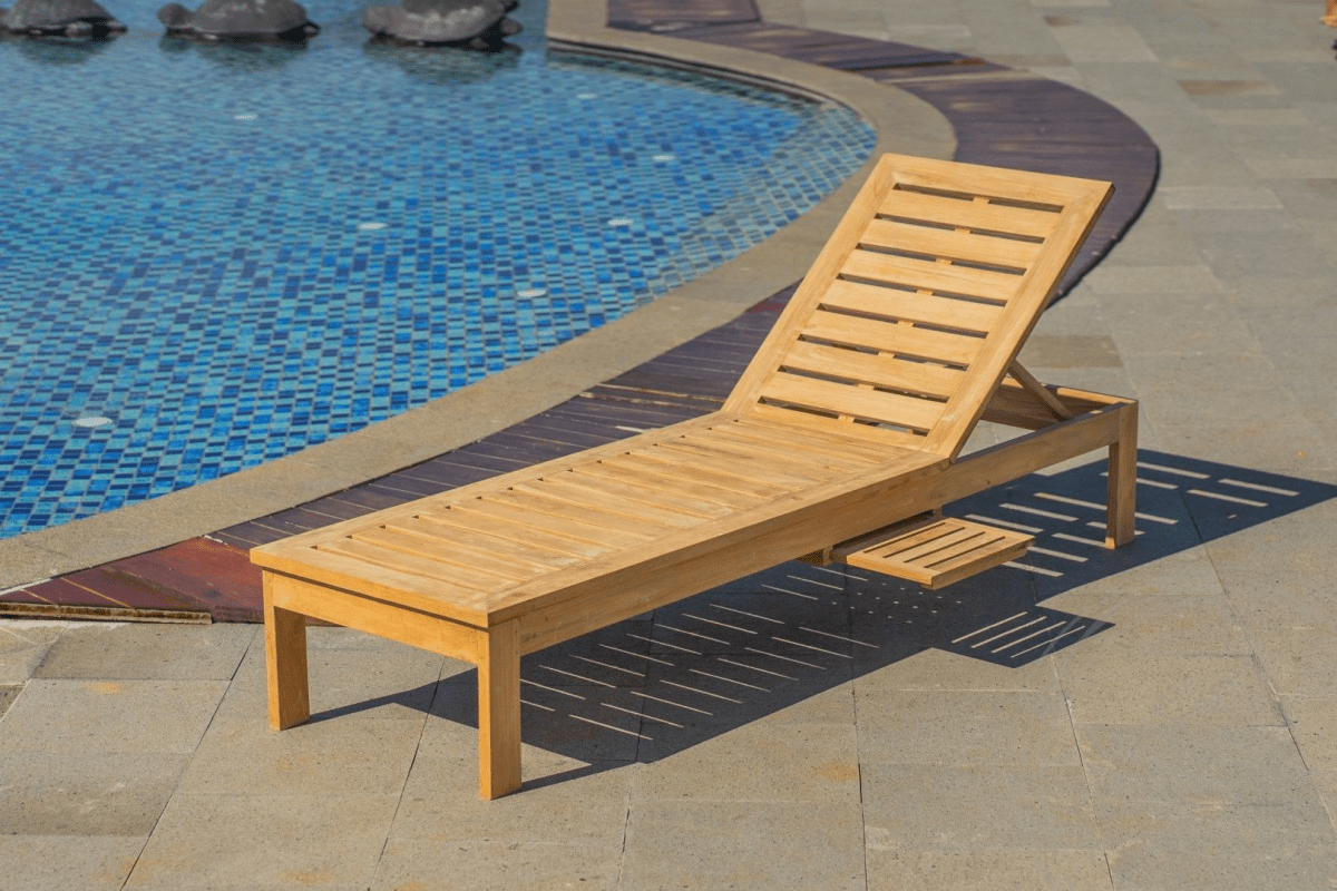 Teak lounger 2 x