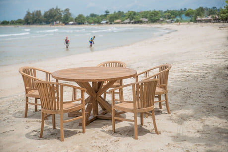 Round garden table 120cm Cross