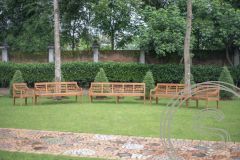 Teak garden bench Java 2-seater