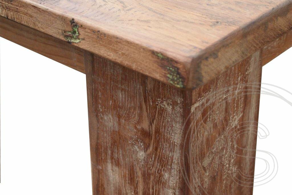 Teak tafel 350 x 120 oud hout - Souren Meubels