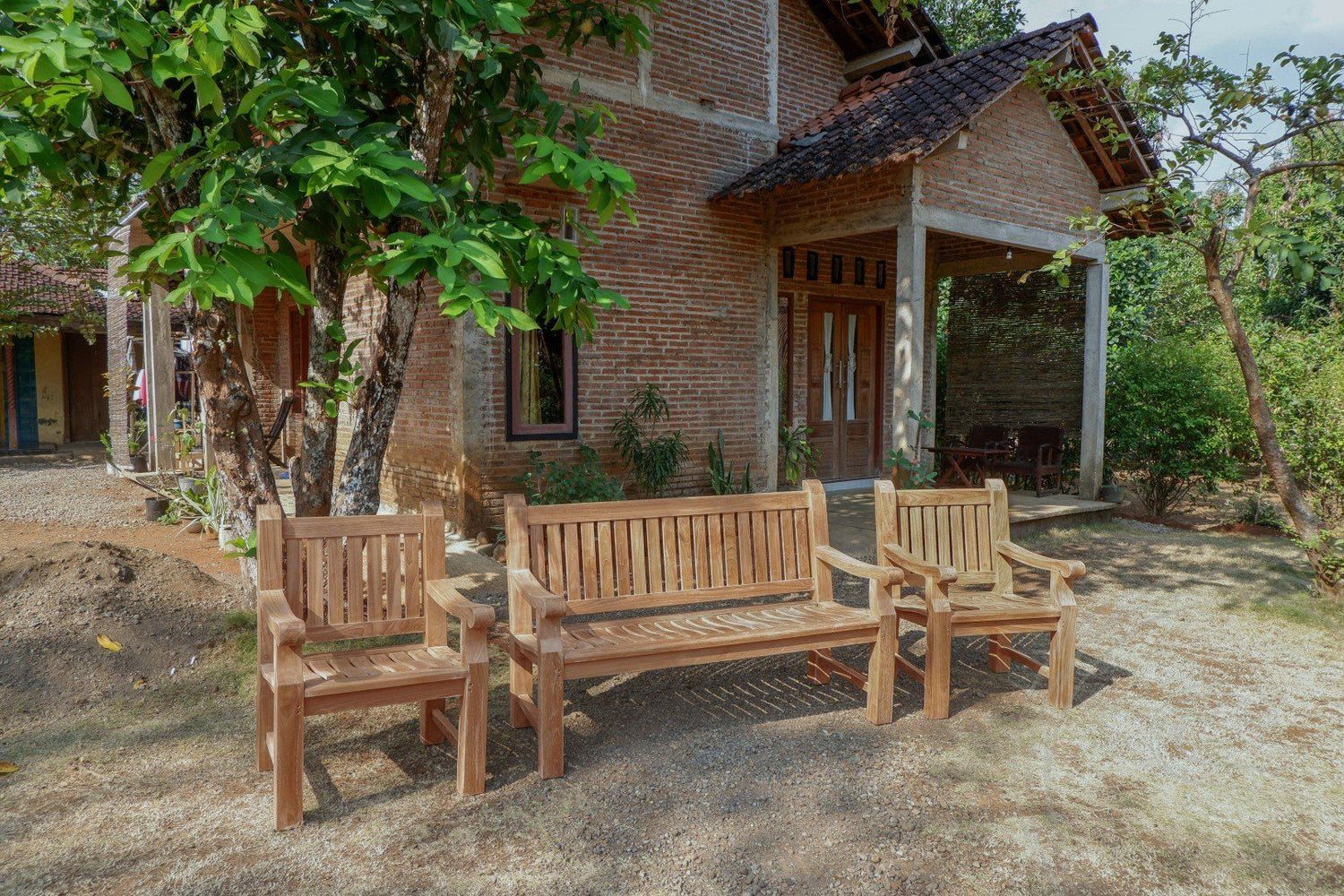 Teak garden bench 150cm Mammoth