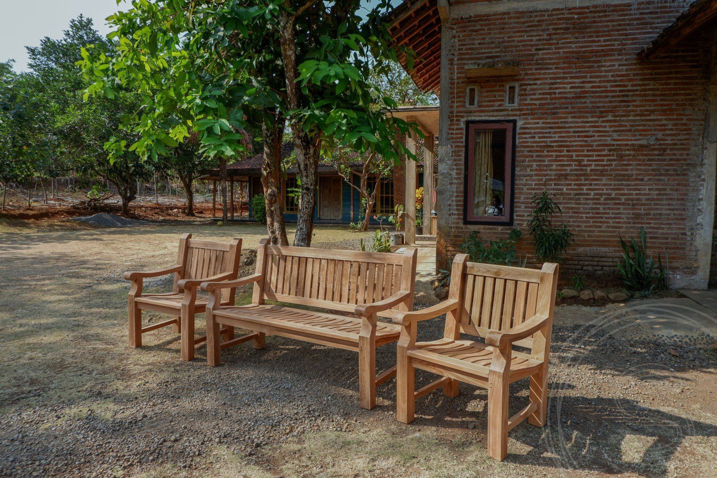 Teak garden bench 150cm Mammoth