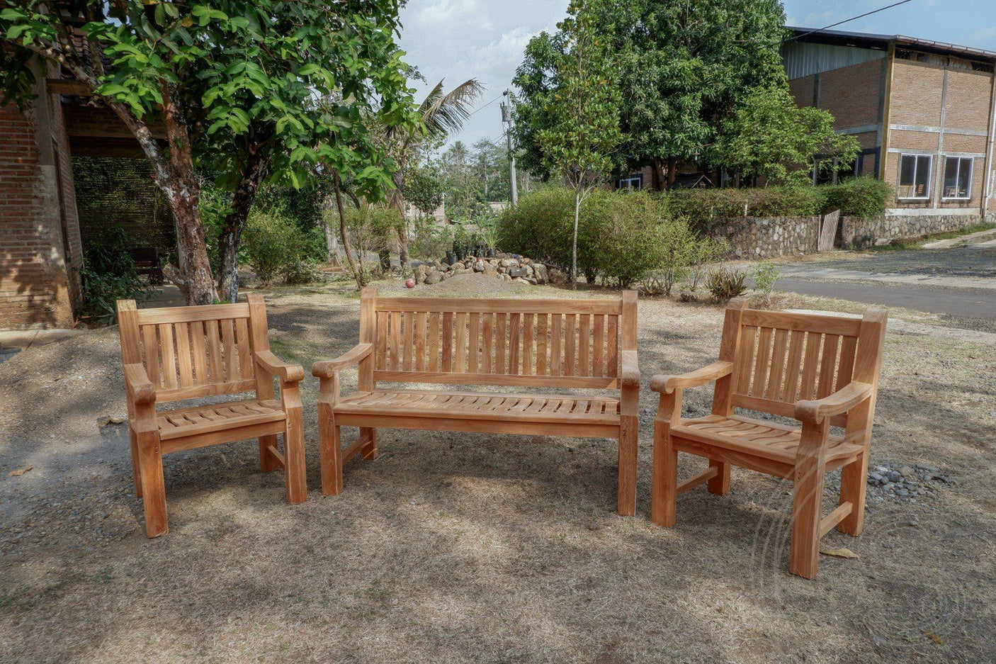 Teak garden bench 150cm Mammoth