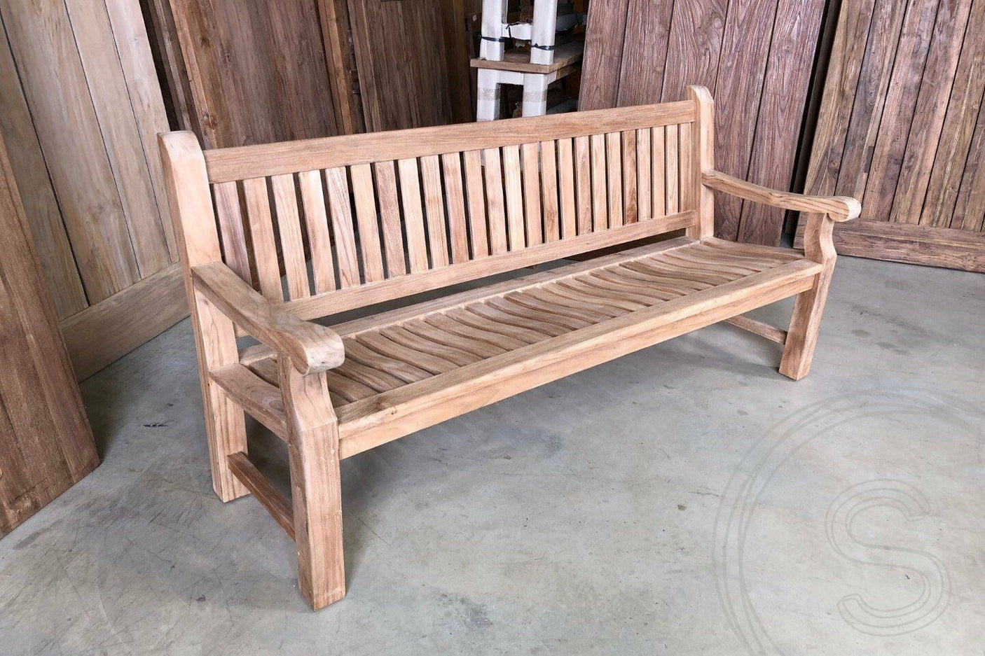 Teak garden bench 200cm mammoth