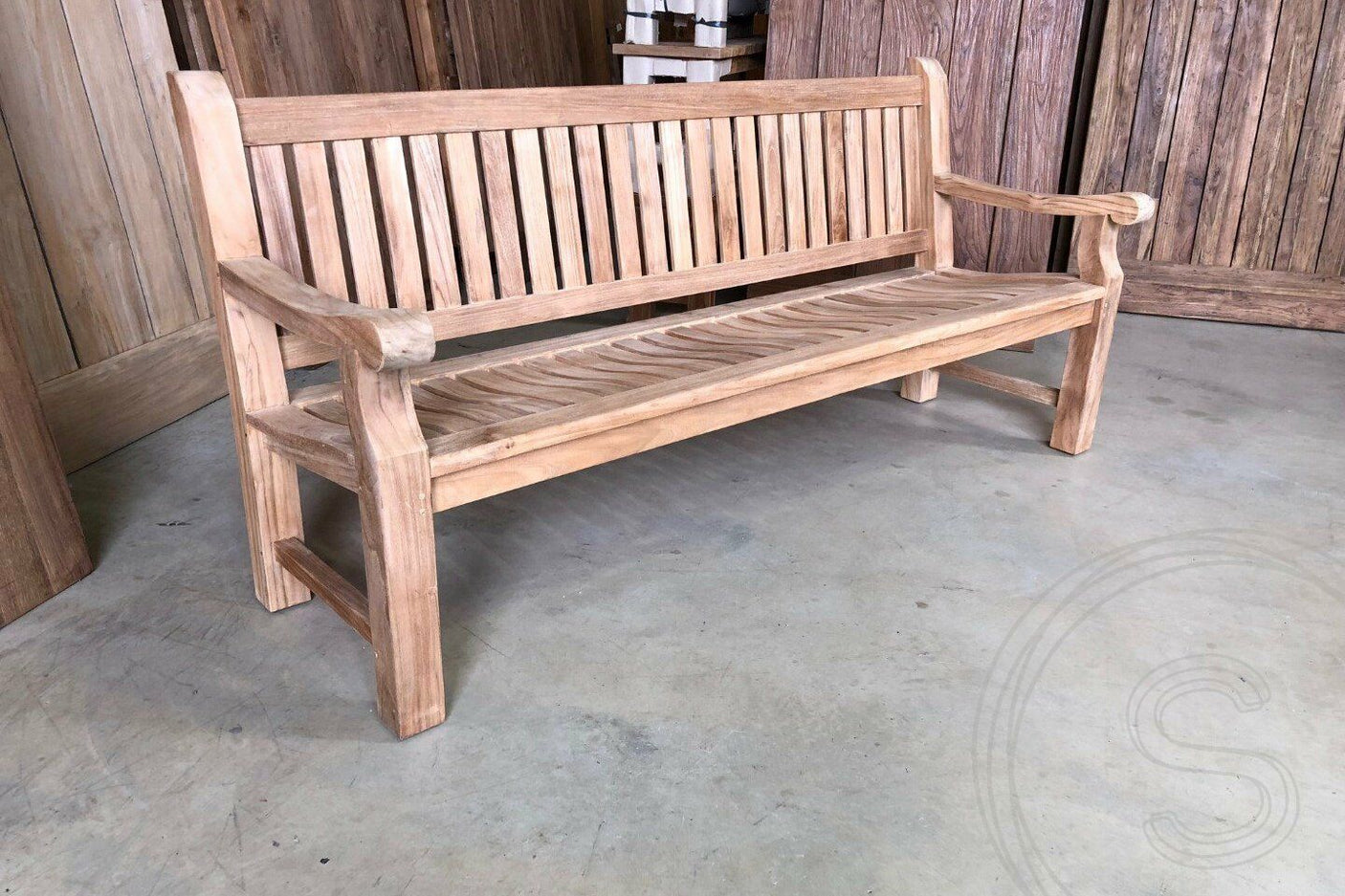 Teak garden bench 200cm mammoth