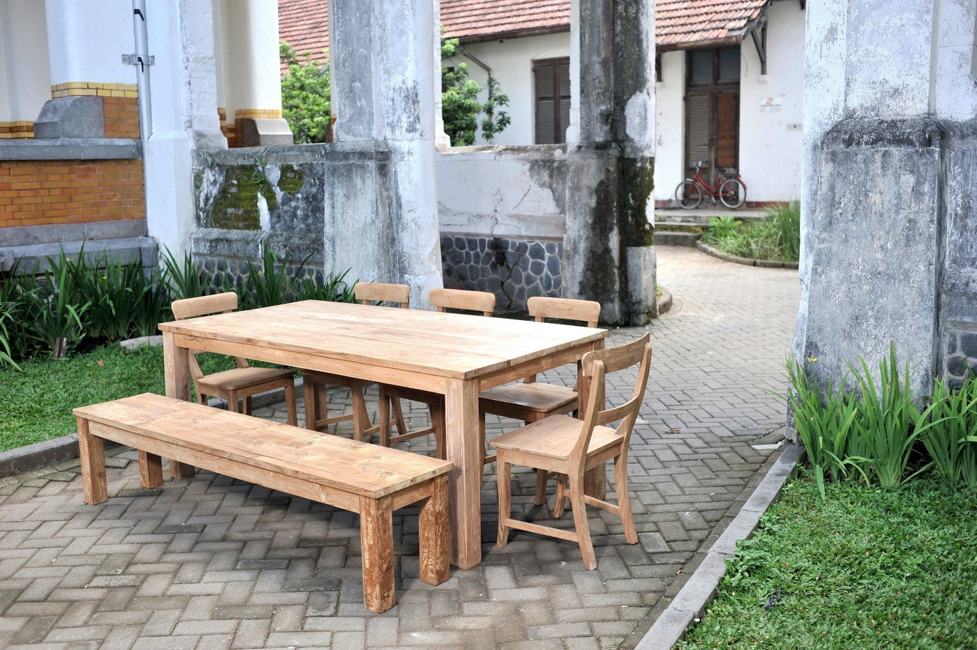 Teak bank 120cm - Souren Meubels