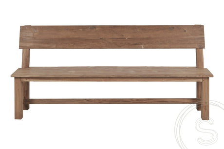 Teak bench 180cm Sandaran