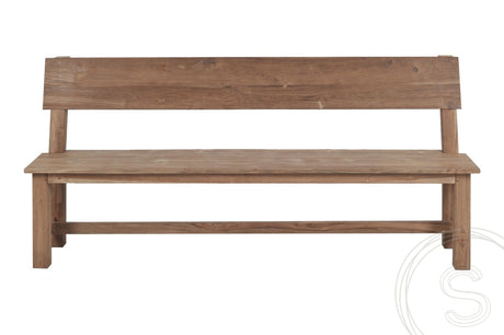 Teak bench 160cm Sandaran