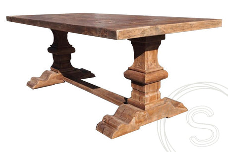 Teak kloostertafel 200x100 - Souren Meubels