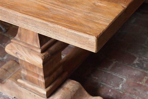 Teak kloostertafel 200x90 - Souren Meubels