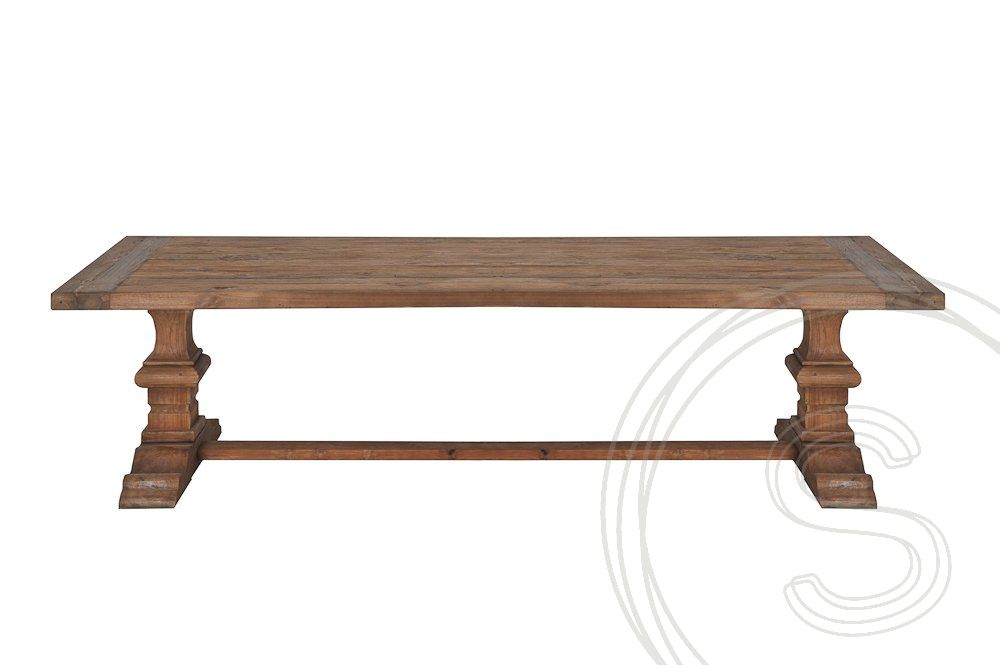 Teak kloostertafel 220x100 - Souren Meubels
