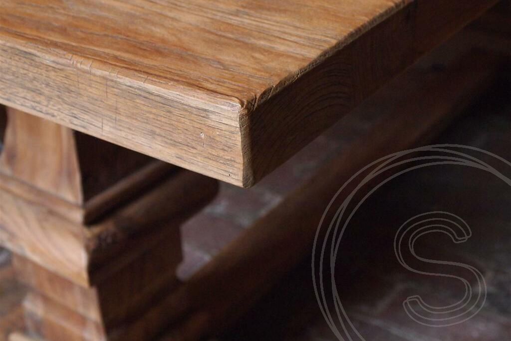 Teak kloostertafel 220x100 - Souren Meubels