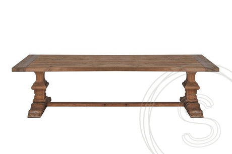 Teak kloostertafel 260x100 - Souren Meubels