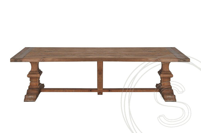 Teak kloostertafel 350x120 - Souren Meubels