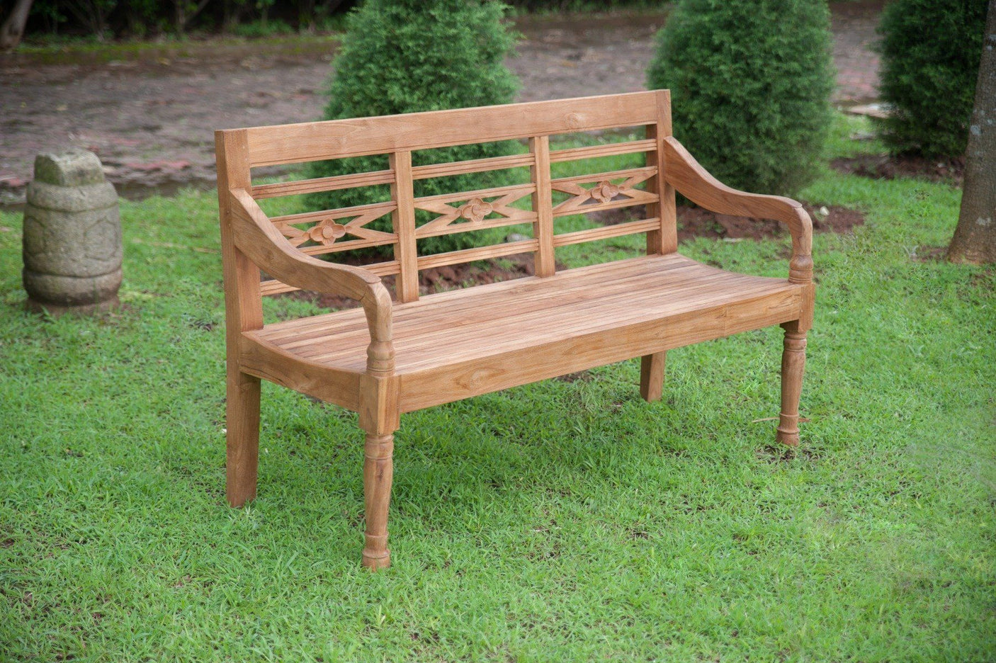 Teak garden bench Java 3-seater