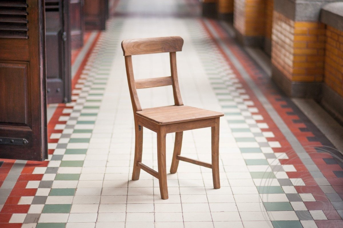 Teak refectory table 300x100 + 8 chairs