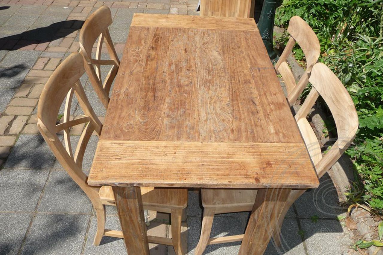 Teak table 120x80 rustic