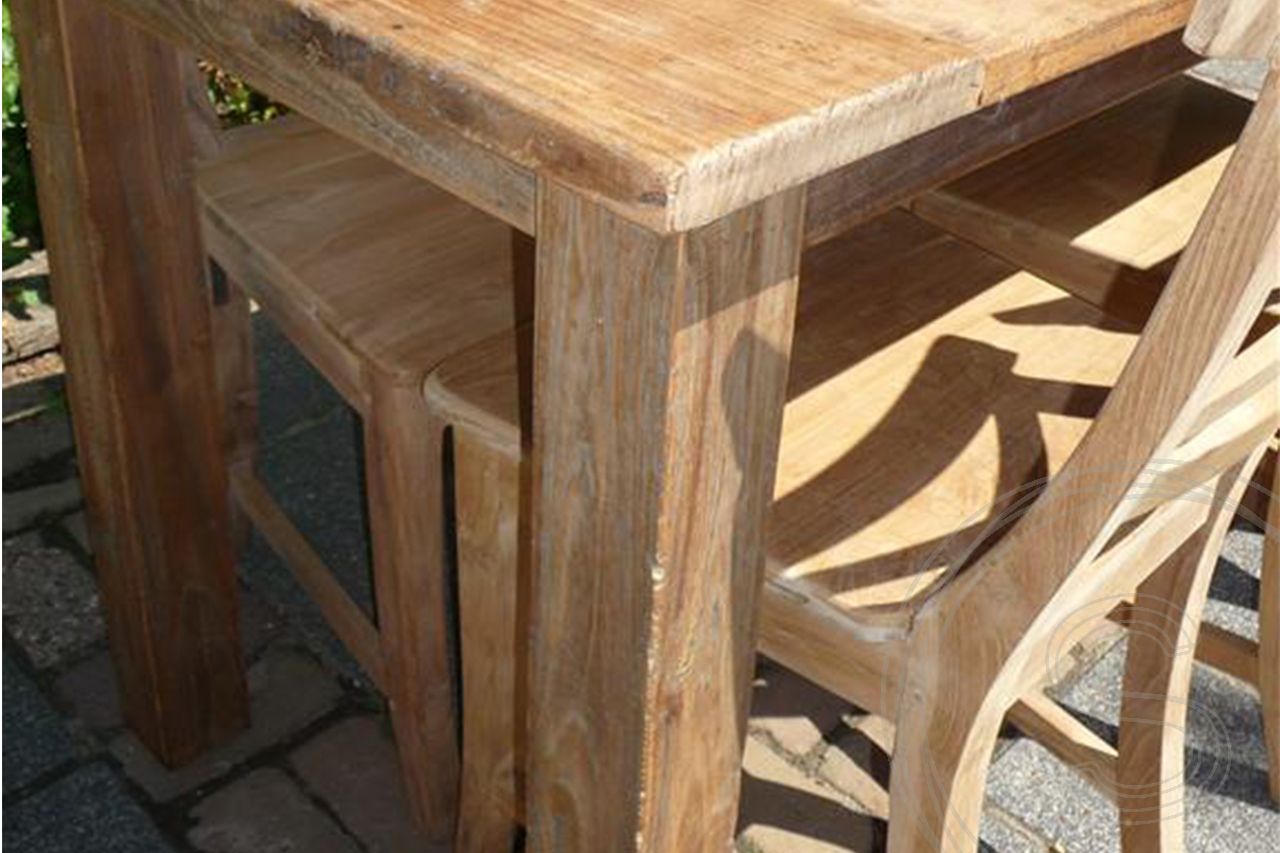 Teak table 120x80 rustic