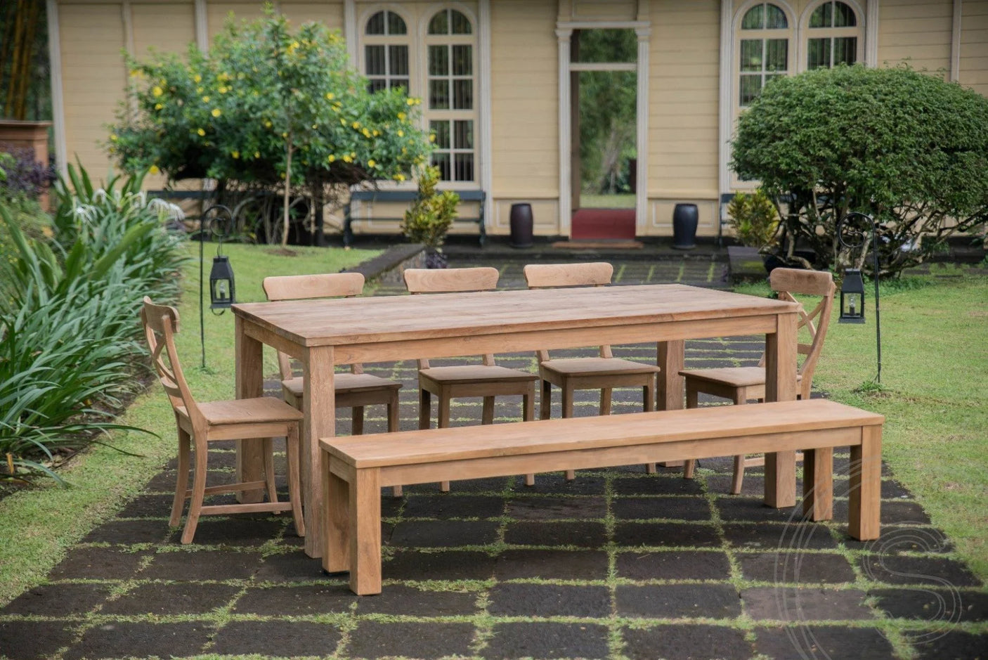 Teak tafel 200x100 cm - Souren Meubels