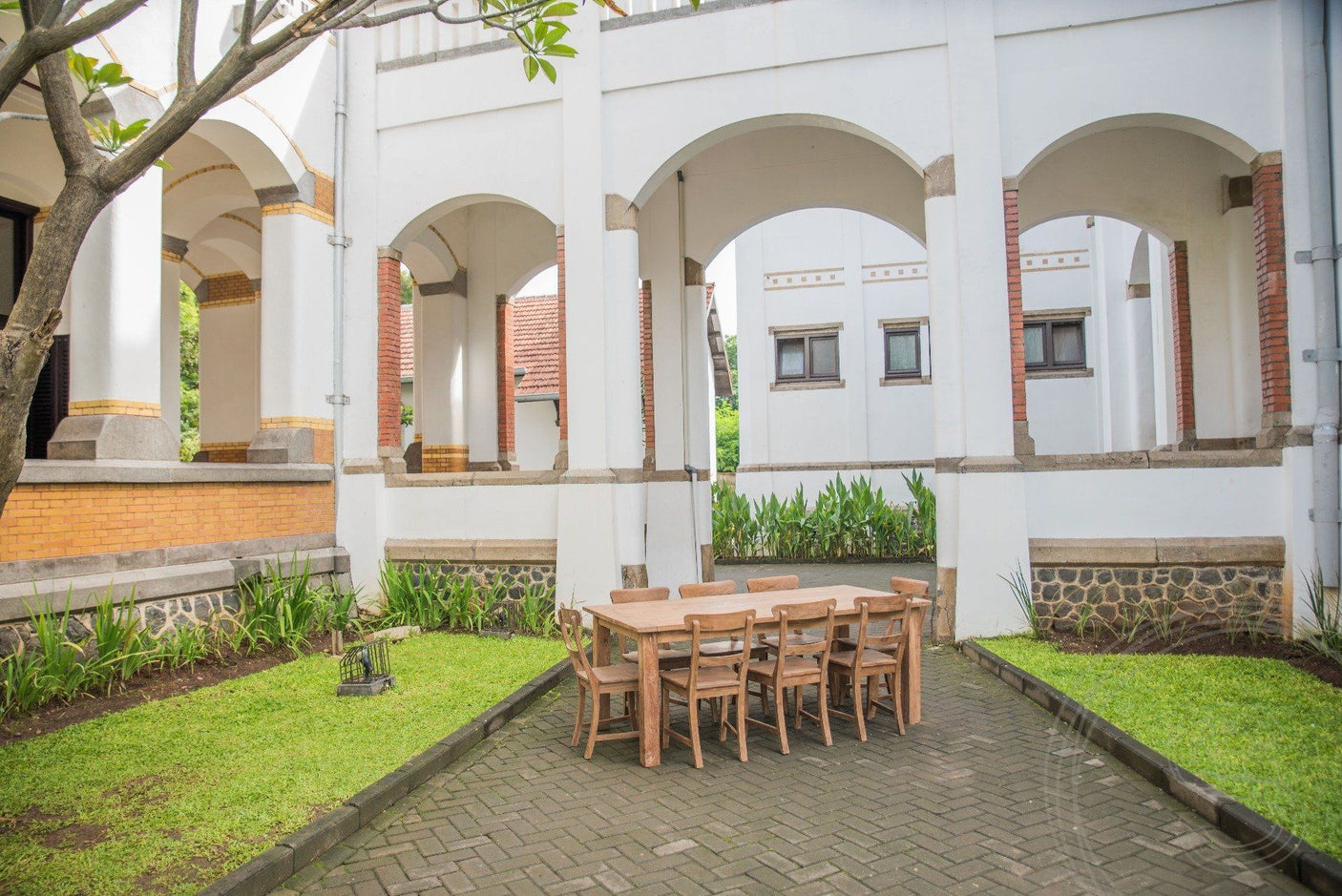 Teak tafel 200 x 90 oud hout - Souren Meubels