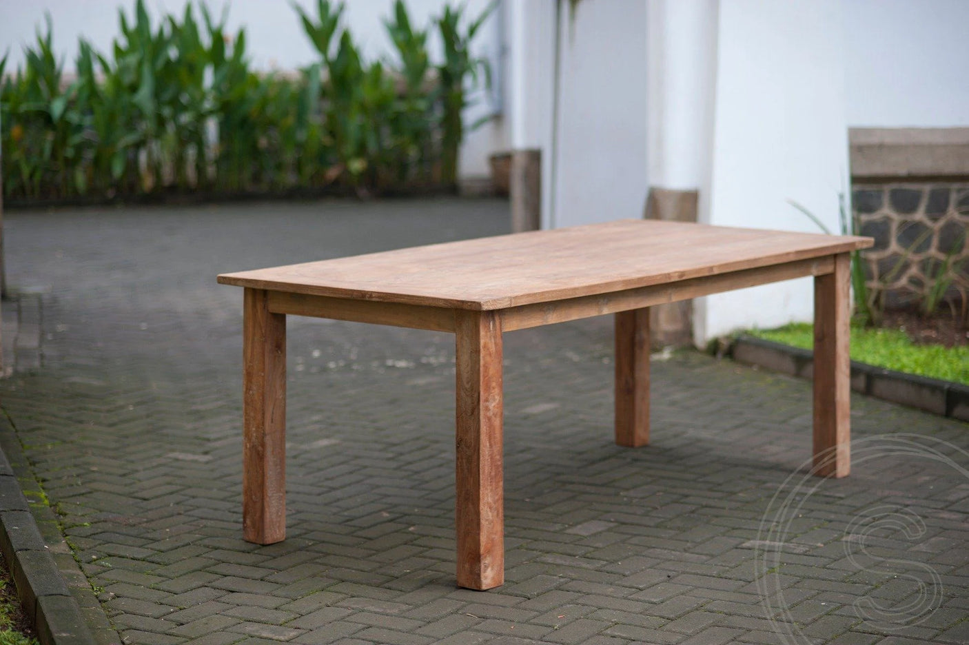 Teak tafel 200 x 90 oud hout - Souren Meubels
