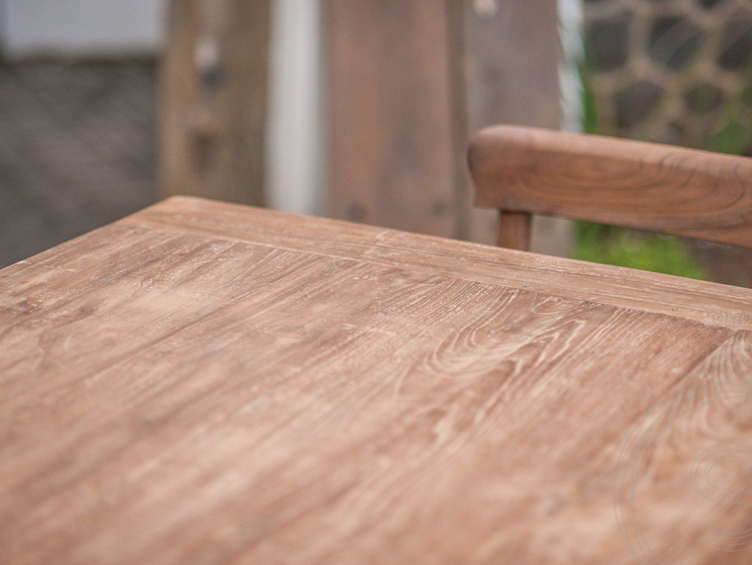 Teak tafel 260 x 100 oud hout - Souren Meubels