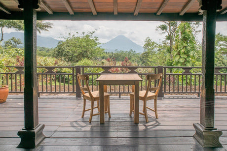 Teak table 80x80 rustic