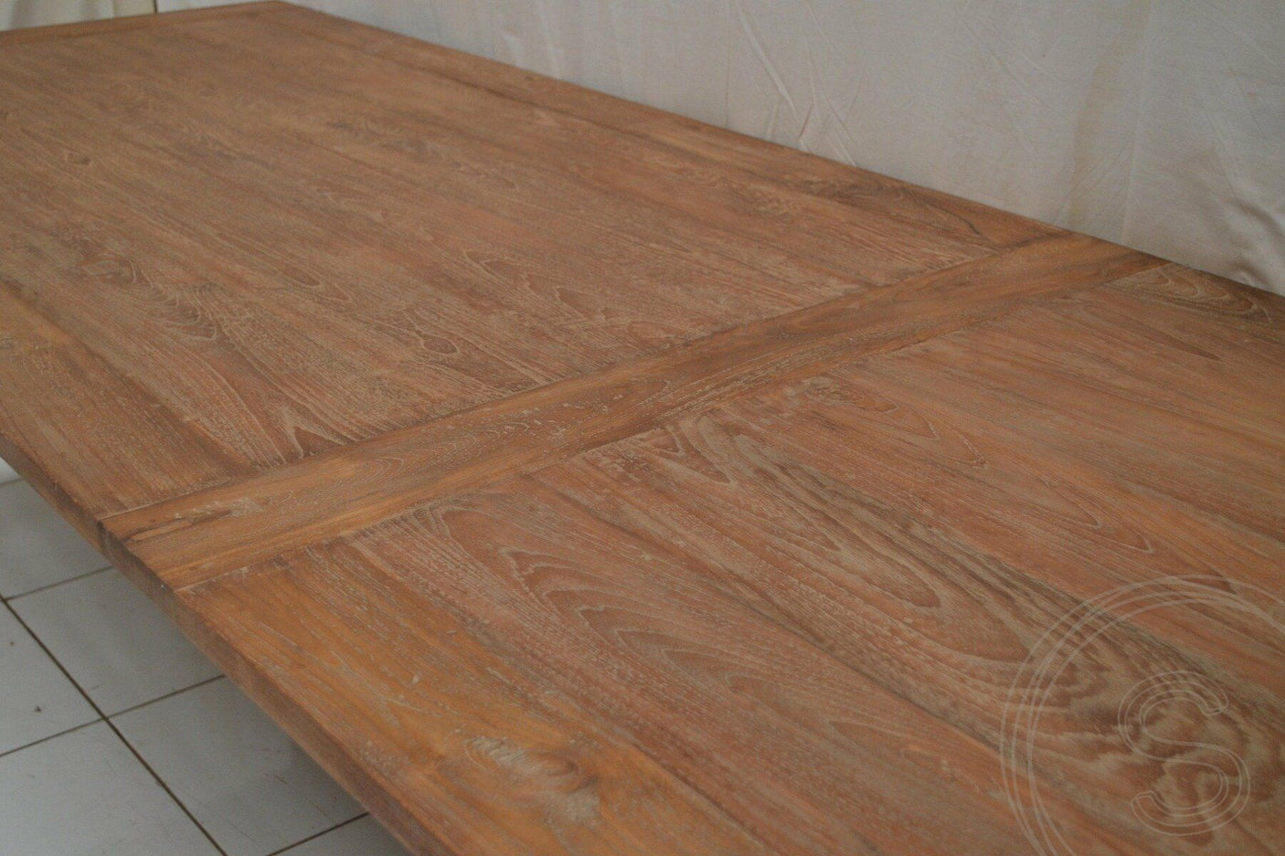 Teak tafel 350 x 100 oud hout - Souren Meubels