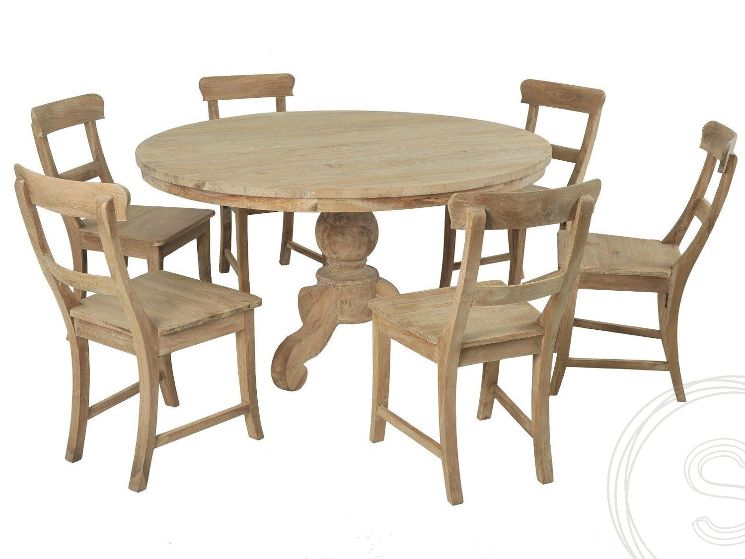 Teak table round 130cm