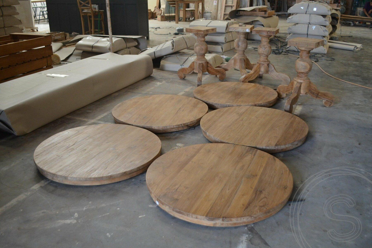 Teak table round 100cm