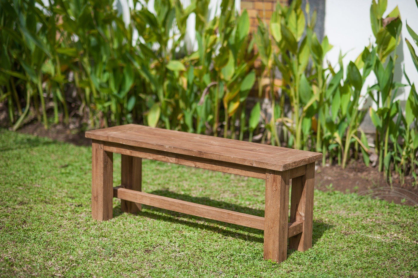 Teak garden bench 100cm