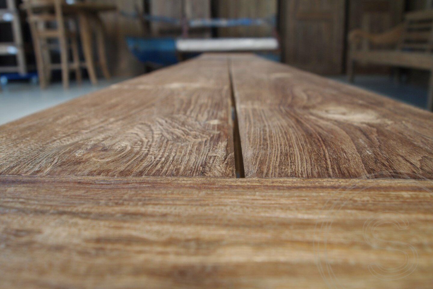 Teak garden bench 260cm